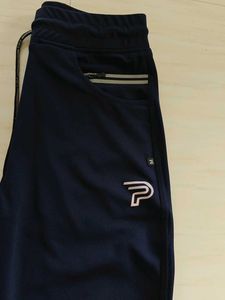 Men's Navy blue sports stretchable track pants