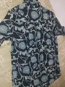 Floral Print Button-Down Top