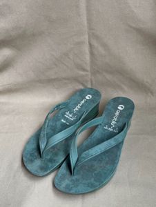 Stylish Teal Flip Flops