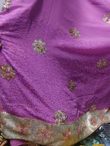 beautiful saree with sequence work