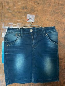 girls denim skirt