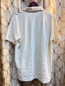 Men's Textured Zip Polo Shirt