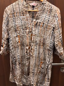 Stylish Printed Shirt Dress
