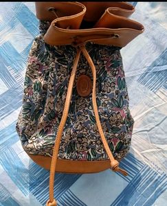 Floral Drawstring Backpack
