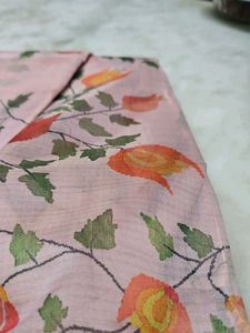 Bangladeshi Floral Print tissue linen S