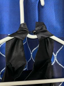 Savana Elegant Black Halter Neck Gown