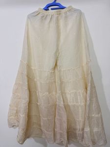 mustard Sharara set