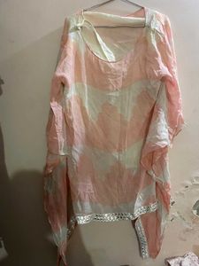 Stylish Pink Kaftan Kurta Set