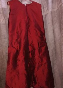 Elegant Red Embellished Kurta