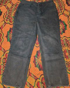 Women's Black Button-Fly Jeans