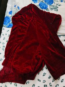 Velvet Blouse with Embellishments