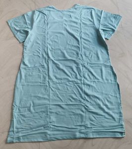 Casual Blue T-Shirt Dress