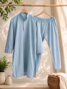 boys kurta light blue