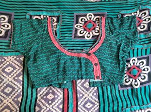 Women's saree with blouse