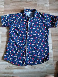 Cute Cherry Print Pajama Top
