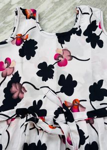 Floral Print Sleeveless Dress
