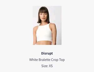 Distrupt White Crop Top