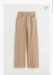 H&amp;M High Waist Trouser/Jeans - (khaki)