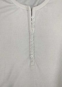 Ribbed Long Sleeve Henley Top