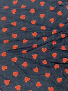 Navy Blue Heart Print Dress