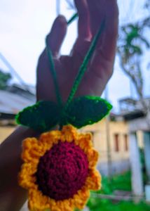🌼 Handmade Crochet Flower Bag Charms 🌼