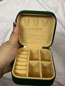Golden Jungkook Travel Jewelry Organizer Box