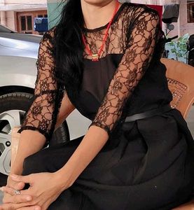 Elegant Black Lace Gown
