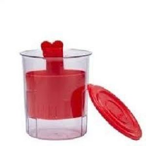 Red pickle container