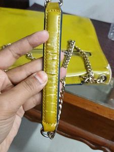 Olive Green Chain Crossbody Bag