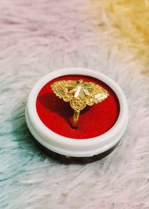 Exquisite Gold Ring with Intricate Design