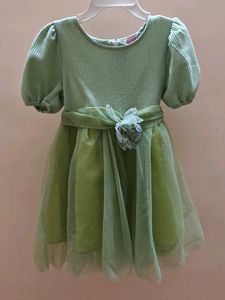 Hopscotch Green Party Dress