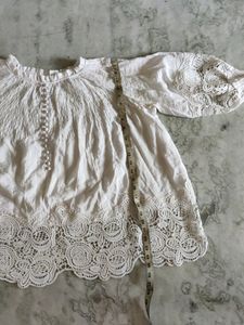 Korean White Top Bust 54 Plus Size