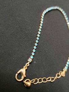 Blue Crystal Anklet