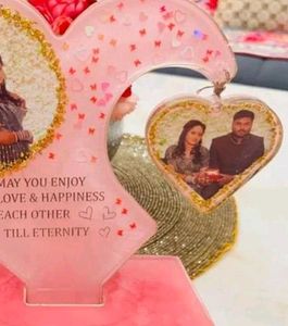 Personalized Heart Photo Stand