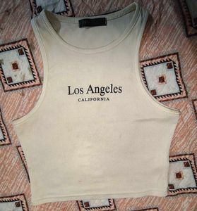 Los Angeles California Cropped Tank Top