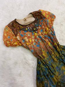 Bohemian Floral Print Mini Dress