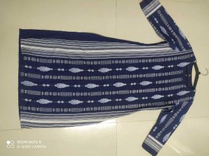 Elegant Blue Printed Kurti