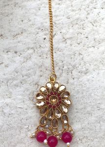 Alloy Pink Gold Played Jewellery Set