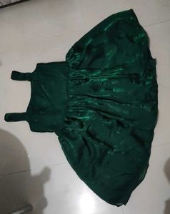 Elegant Green Fit and Flare Dress