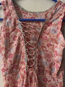 Pretty Pink Floral Dress/Kurta