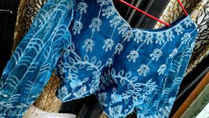 Teal blue Lehenga