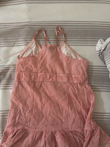 Striped Long Cami Top