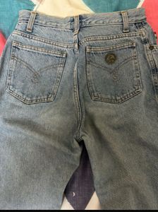 MOSCHINO Light Wash Mom Jeans