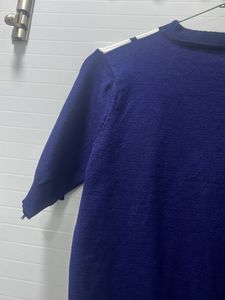 Colorblock Short Sleeve Sweater