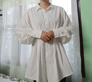 SHEIN Corset Waist Shirt Dress