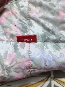 Adorable Floral Puffer Reversible Jacket for Kids