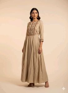 Elegant Embroidered Ethnic Gown