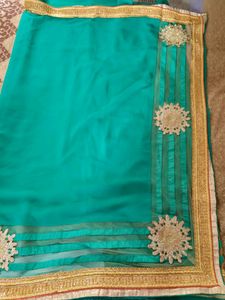 Discount Offernr"NET PATTERN"Saree With Blouse