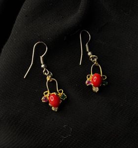 Red Gemstone Earrings😍