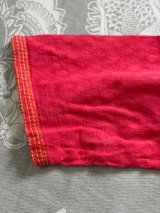 Vibrant Pink Embroidered Kurta